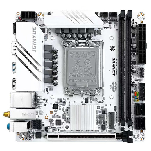 Carte mère Jingyue B760i ITX double carte réseau M.2 2.5G RGB 1700 broches 12e génération 13e génération 14e génération i3 12100F/i5 12400F/12400/13400F/14400F Jingyue B760I GAMING carte mère carte mère unique