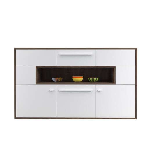[Door installation] Menmax sideboard modern simple multifunctional Nordic kitchen cabinet storage cabinet tea cabinet customizable gentleman white color sideboard 1.0 meters