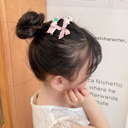 ZHIO Children's cartoon transparent hair comb for broken hair on the back of the head for little girls to arrange bangs and insert comb hairpins Blue cinnamon dog transparent hair comb (set of 3)