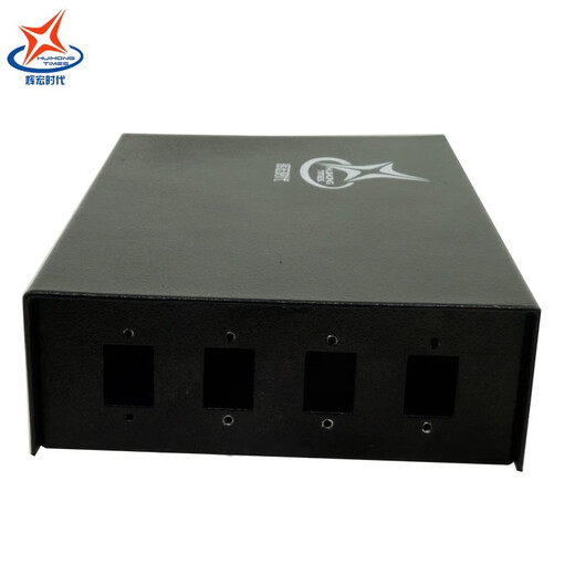 Huihong Times optische Faseranschlussbox Optische Kabel-Kabel-Kabel-Dehnung 4-Port 8-Port 12-Port 24-Port 48-Port 96-Kern Vollgestützt mit Heckfaserflansch-haltigem geschmolzener Faserscheibe optische Endbox optische Faserverlängerungsbox-Verteilungsrahmen [4-Port-leere Box] Quadratische Port SC/LC/LC