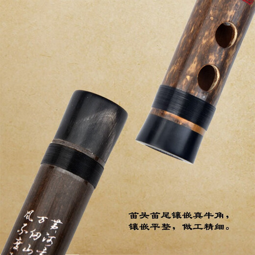 管子先生单节专业紫竹笛小笛子乐器横笛成人儿童男女生初学牧童笛古风 G调