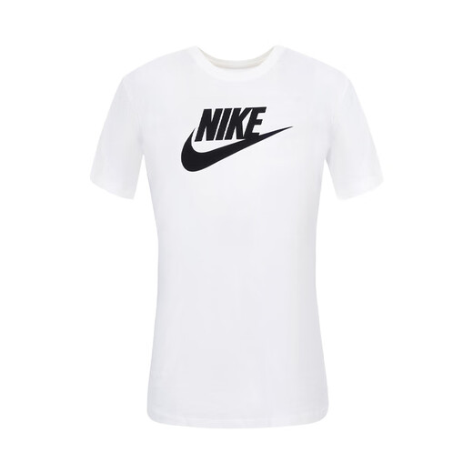 Nike Nike Women's Big Hook Logo t-shirt rond respirant T-shirt à manches courtes Sports Top BV6169 Blanc 100 S