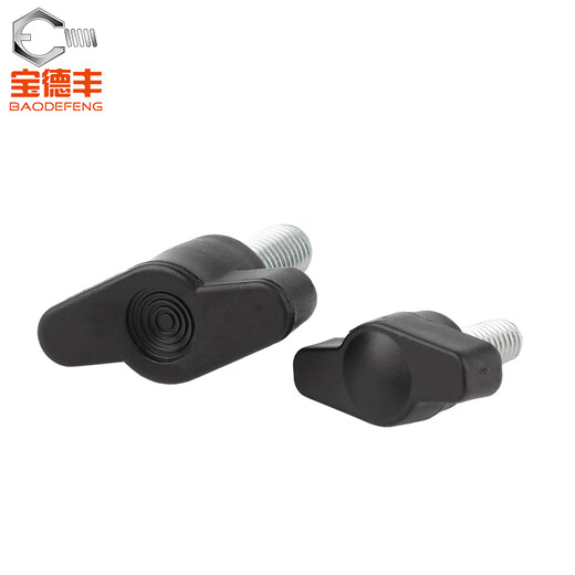 Baodefeng flat T-shaped handle screw T-row hand screw screw bakelite knob mechanical handle Z-shaped bolt accessories 36#-M8X30 2 pieces