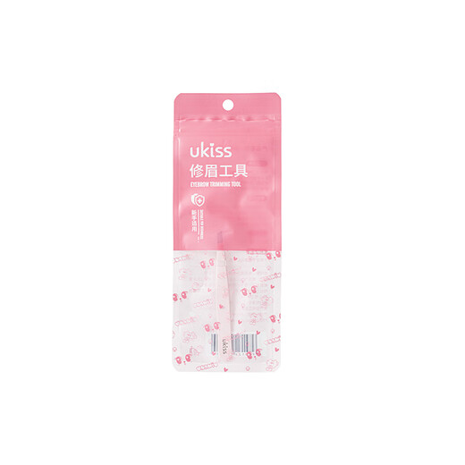 Ukiss Pince à sourcils de haute précision, pince à épiler, coupe de sourcils, pince à faux cils pour hommes et femmes, pince à cheveux en acier inoxydable (bouche inclinée)