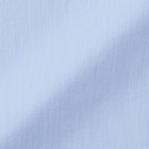 MUJI men's cool henley collar short-sleeved T-shirt casual versatile henley shirt men's bottoming shirt pure cotton sky blue stripes XXL (185/112A)