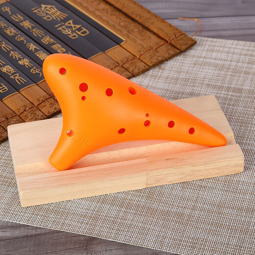 HAMDUN Ocarina 12-hole AC green resin plastic wind instrument alto C key beginner entry teaching instrument plastic bakelite school special flute