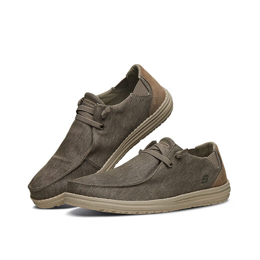 
Skechers men's shoes summer one-foot canvas shoes business commuting casual soft sole shoes 66387