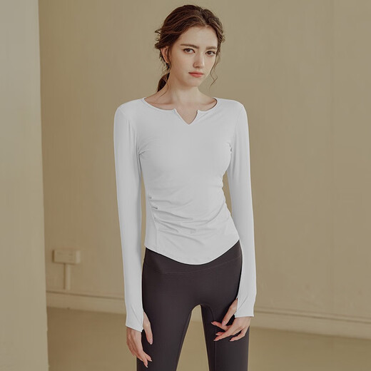 LULULMCCTN Yoga Wear Women's Long Sleeve Running T-Shirt Professional Pilates Training Fitness Wear Purple XL