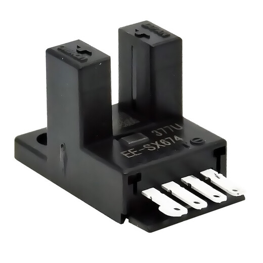 Original Omron EE-SX Miniatur Photoelektrischer Schalter Infrarotsensor U-Slot Induktion L-Typ-Schweißtyp-Plug-in-WR mit Bleidraht 1 Meter EE-SX674 NPN 5-24VDC Light Inlet Light