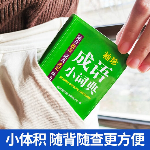 袖珍成语小词典(软皮精装双色版) 拼音/笔画都可检索 随身携带，速查速记，助力学习