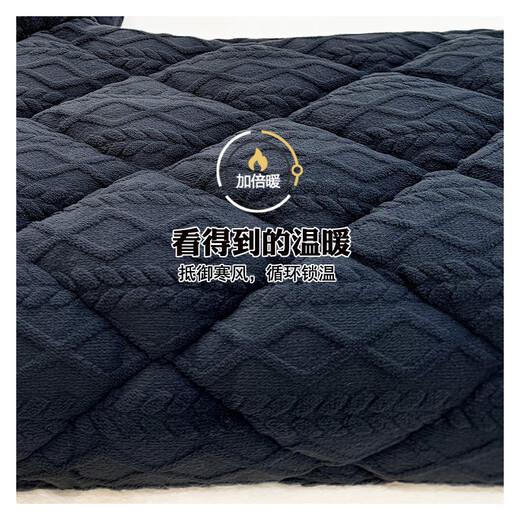 Suiyue Winter-Pyjamas für die dicke Korallenlasse mittleren Alters und ältere Männer, die dreischichtige Baumwollmilch-Samtvaters warmes Heimbekleidungssatz N9926f Blaumilch Velvet Upgraded Dicked XL Code (120-140jin [Jin gleich 0,5 kg]))