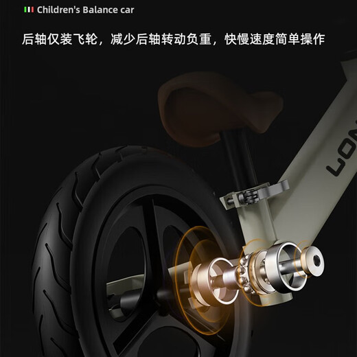 
Bianqi balance bike children's two-wheeled skate bike bicycle 2-6 years old scooter 1-3 years old children without foot 4-5-9 years old white 12 inches - recommended height 80-110cm
