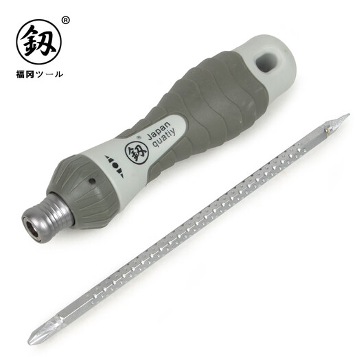 Fukuoka Tools industrial grade ratchet screwdriver one-word cross dual-purpose screwdriver retractable screwdriver screwdriver
