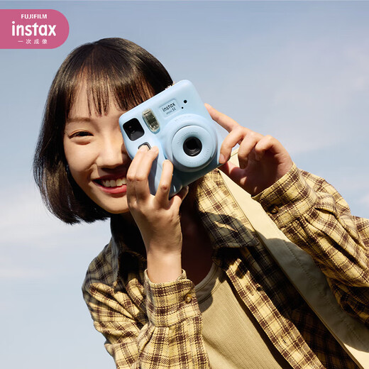 Fuji (FUJIFILM) instax mini12 camera minise one-time imaging and instant photo paper birthday gift Mini Se pink (ready in stock) Ins style photo frame + photo album + crystal case + rainbow shoulder strap