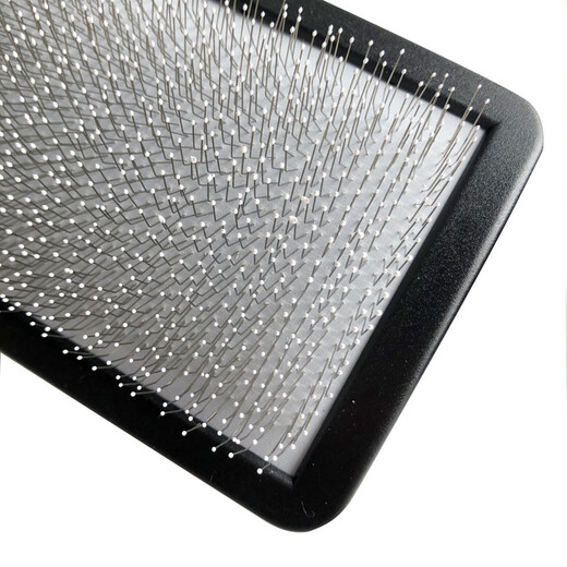 Chuanji cat pain-free comb, dog comb, pet hair pulling and knot opening beauty fluffy needle comb NHP124 (with magic beads soft needle-M size)