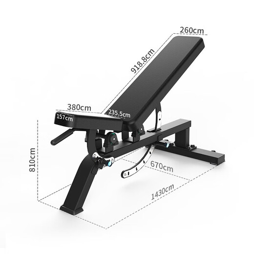 TEZEWA bench press stool adjustable dumbbell stool fitness chair supine board sit-up board curl assistive fitness equipment EM1049 adjustable dumbbell stool