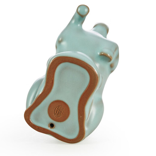 Dongdao Ruyao Henan South Africa abandoned cow turned tea pet 2020 old Dongdao Kung Fu tea set creative ornaments tea ceremony accessories sky blue