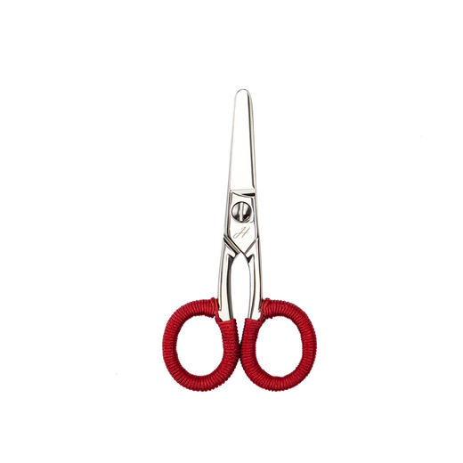 There are two all-steel exquisite scissors, handmade scissors, children's safety scissors, exquisite stainless steel, special office scissors, 4 inches, all steel color, 12CM