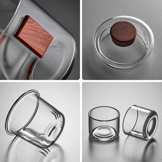 Mesni Glass Travel Tea Set Portable Quick Cup One Pot Two Cup Teapot Kung Fu Tea Set Tea Maker