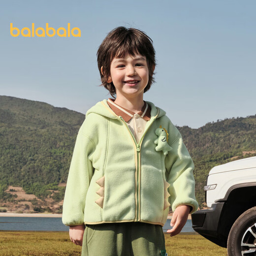 Balabala Kinderjacke Junge Baby Fleece Girl Herbst Dinosaurierstil süßer Spaß Trend 208324105212