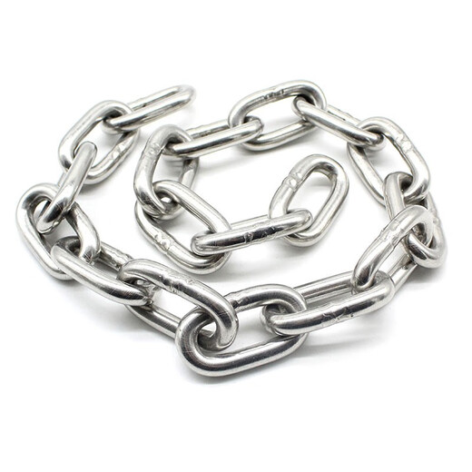 Jinguluo 304 stainless steel chain iron chain guardrail chain chandelier chain swing chair chain traction chain 2mm thick 5m long KCAA-436