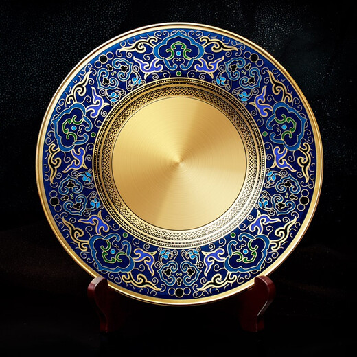 Xingmao Tiancheng Cloisonne copper plate customization ornament authorized metal award plate Class reunion souvenir gift unit colleagues and employees retirement honor plate 260mm