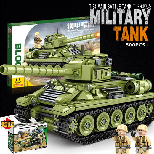 Kompatibel mit Lego Building Block Tank Series Militärmodell Kinder Dongfeng Panzerfahrzeugversammlung Spielzeugjungen Geschenk 8-in-1 Kaiser Tank 1048 Partikel