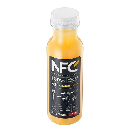 Nongfu Spring NFC juice drink 300ml*24 bottles Orange juice mango guava fruit and vegetable juice drinks whole box [produced in November] Orange juice gift box 300ml*10 bottles