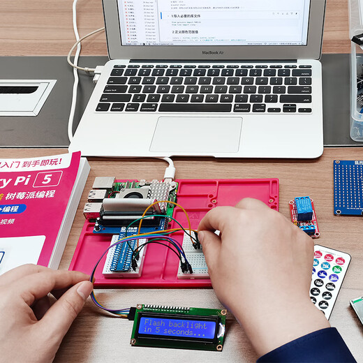 MAKEROBO树莓派5 传感器开发套件 Raspberry Pi4B 8GB linux开发板Python编程 树莓派4B E套餐:AI智能视觉套件 树莓派5【2G】