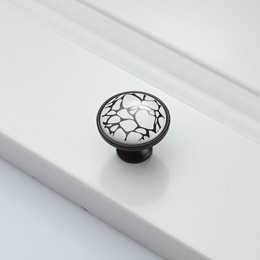 
XMSJ European ivory white wardrobe door round handle modern simple drawer single hole cabinet shoe cabinet handle small handle 9928F oval single hole