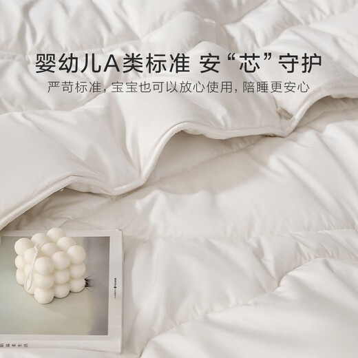 Luolai Home Textiles Infant Class A Cotton 100% Wool Quilt Australian Wool Antibacterial Winter Quilt Core 60 Count Cotton Class A Antibacterial Australian Imported Wool Quilt 200*230cm Thickened Winter Quilt