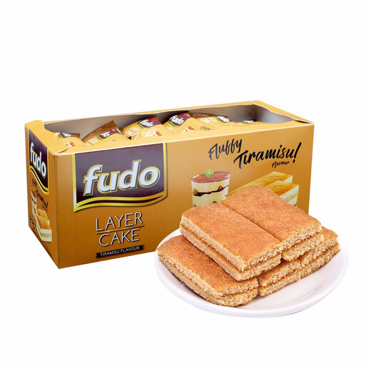 Fudo Tiramisu Cake 432g (individually packaged 24 pieces) imported from Malaysia, zero trans fat