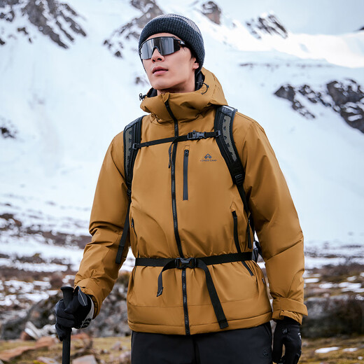 Trailblazer Snow Leopard Gold Label P veste en coton coton hiver nouveau haut de sport à capuche hydrofuge pour l'extérieur veste décontractée légère et chaude pour hommes