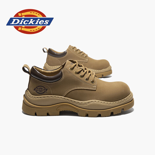 Dickies马丁靴男厚底增高2024秋冬新款户外工装靴休闲百搭男靴 土黄 41 (255mm) 标准码