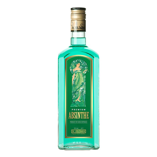 Jellin Likör Tschechisch Rudolph Anis Absinthe Likör Originalflasche mit importiertem ausländischen Weingetränk Basis Wein Tschechische Rudolph Absinthe 700 ml 1 Flasche