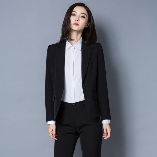 
Avian, spring and autumn professional suit jacket, women's slim-fit college student interview formal work clothes top, single piece 683, black-support single piece XL (recommended 110-120Jin [Jin equals 0.5 kg])