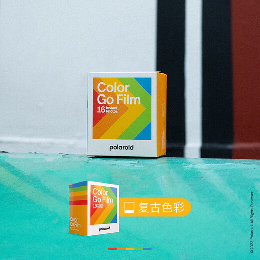 Polaroid instant photo paper GO color photo paper mini mini one-time imaging photo paper suitable for GO models white frame color photo paper double package 16 sheets 6017