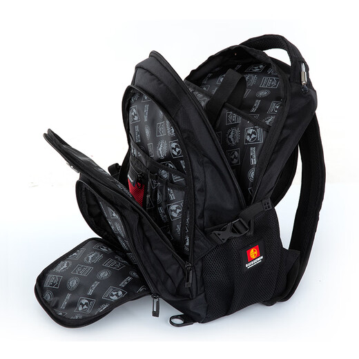 SUISSEWIN Xiangxing Backpack Business Laptop Bag 15.6-inch Large Capacity Water-Repellent Backpack SN9923 Black