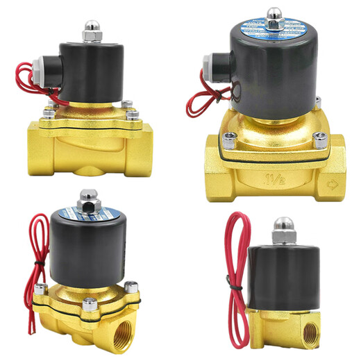 Normally closed solenoid valve water valve AC220V air valve DC24V water inlet pipe control valve 3 points 4 points 6 points 1 inch 2 inches 4 points solenoid valve AC380V