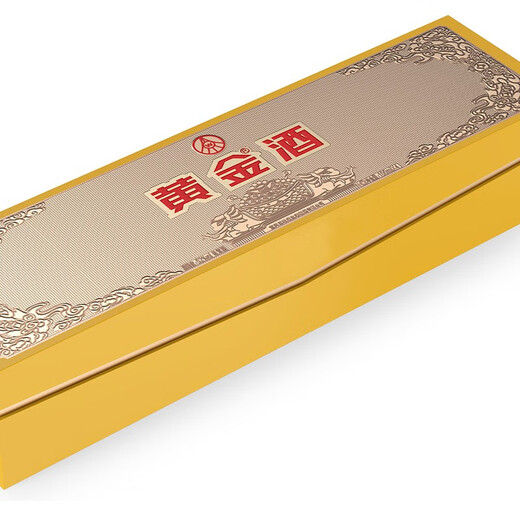 Goldener Wein [neues Produkt] 52-Grad-Goldwein, kleiner Barren, vier Flaschen, Gesamtpackung, Geschenktüte, 52-Grad 100ml, 4 Flaschen, Geschenkboxpackung
