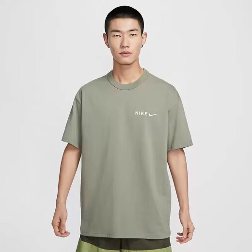 NIKE耐克短袖T恤男装夏季新款运动服潮流印花圆领半袖衫休闲上衣 HF6172-053灰色 M