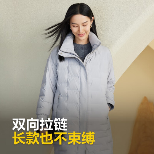 Bosideng Autumn and Winter Down Jacket Women's Goose Down Light Thin Loose Mid-Length Business Jacket that can be worn inside and easily stored