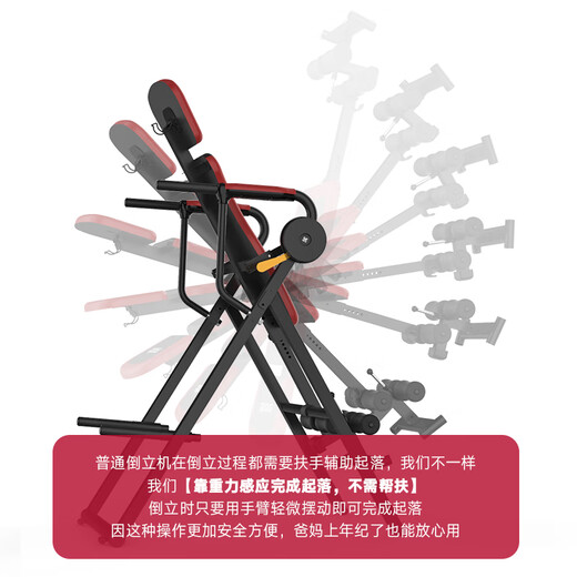 斯诺德【官方直销】倒立机家用神器倒吊器挂瑜伽健身器材室内倒立拉伸一 六合一训练丨承重240斤丨0-180度