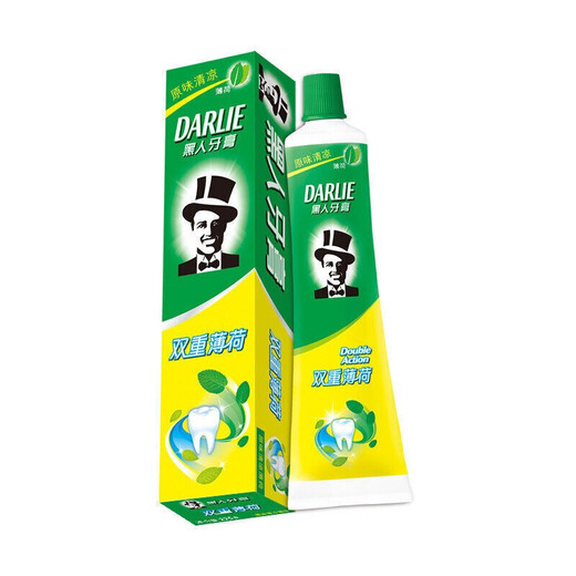 Haolai Black Toothpaste Double Mint Fresh Toothpaste Mint Fragrance Anti-Fluorine Oral Care Cleaning Teeth Black Double Mint Toothpaste 120g*2 Pcs Multiple Specifications available