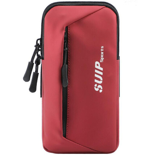 Arm bag sports running mobile phone arm bag unisex outdoor fitness cycling wrist bag mobile phone bag wrist bag black