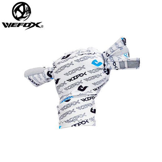 WEFOX WEFOX ice silk fishing gloves outdoor cycling breathable quick-drying five-finger ice silk Luya half-finger gloves wcx-4016 letter gray M