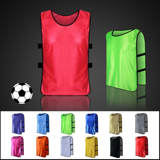 Tuorusi Confrontational service Football training vest team uniform group team clothing group construction promotion vest custom expansion game advertising shirt Green average size Ten pieces