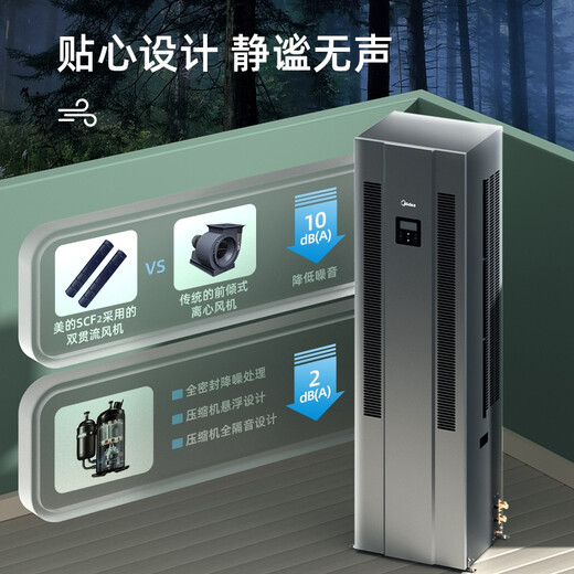 Midea 5 HP precision air conditioning machine room special cabinet base station 380V constant temperature single cooling 24H operation MAV013WT1N20-Mi package 10 meters copper pipe installation OCC