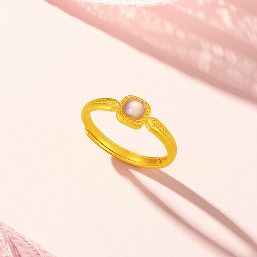 Chaohongji Pure Gold Ancient Gold Ring Birthday Gift Price Xiaoquexing SRG30006013 About 2.65g