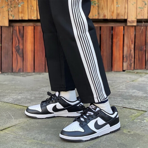 
NIKE Nike men's shoes and women's shoes summer new DUNK LOW couple's low top shoes classic versatile sports casual shoes black and white panda (GS model) CW1590-100 36.5